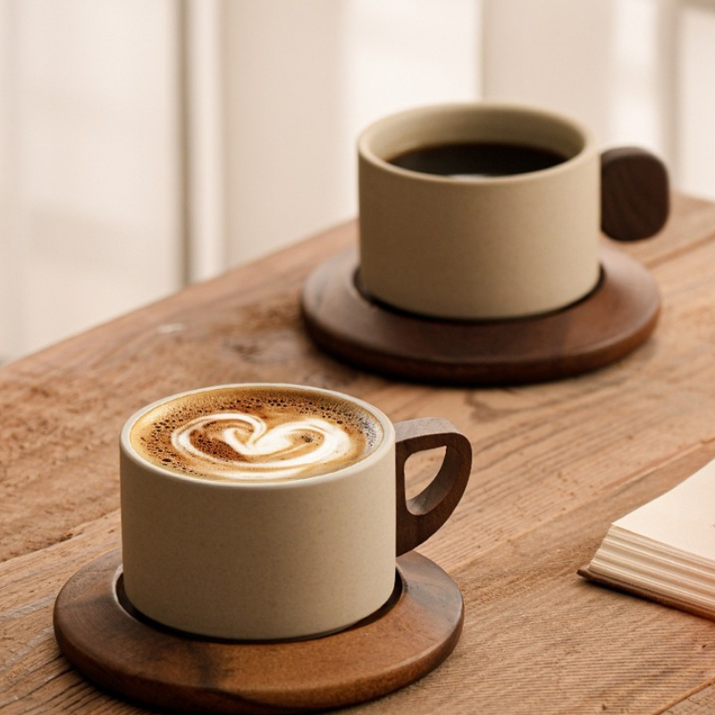 Coffee Tea And Sugar Set - Ancient Style Clay Mug Flower Tea