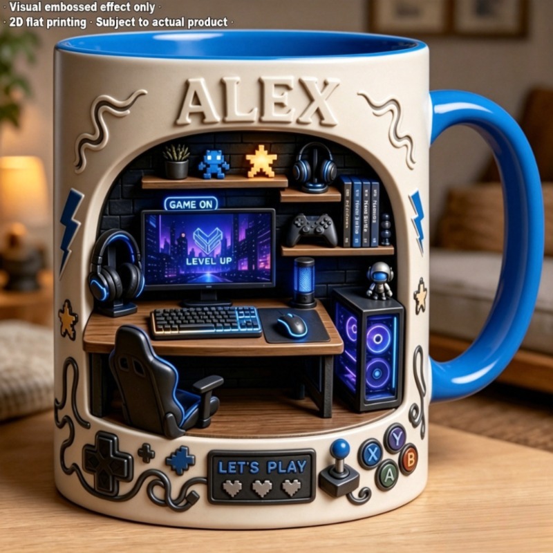 Coffee Tea Name - Esports Themed Mug with Ceramic Coffee