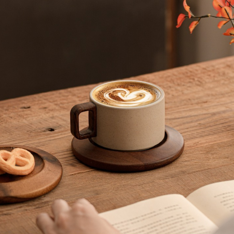 Ancient Style Clay Mug Flower  - Coffee Tea And Sugar Set review and price