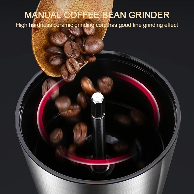 8 Adjustable Manual Coffee Gri - Burr Hand Grinder review and price