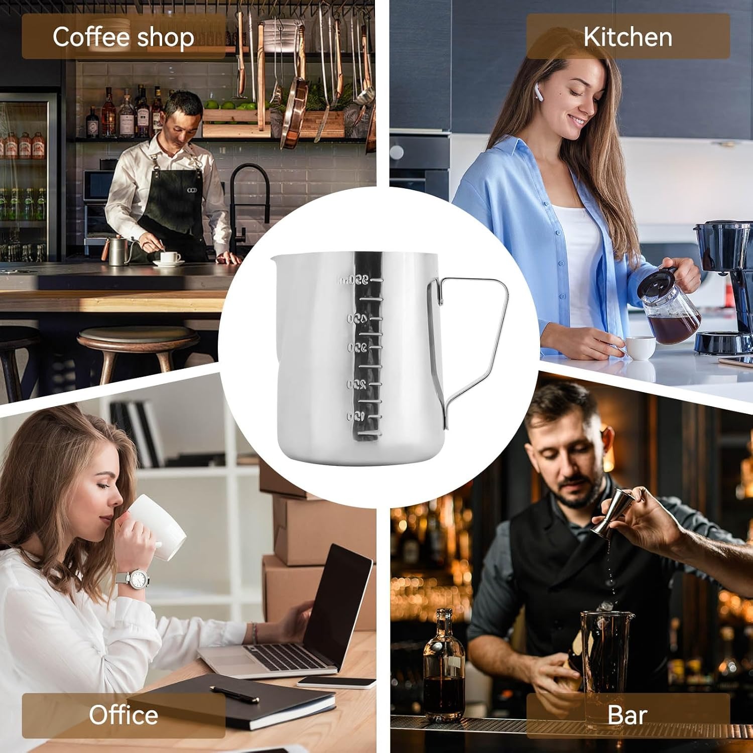 Milk Frothing Pitcher Espresso - Barista Milk Jug review and price