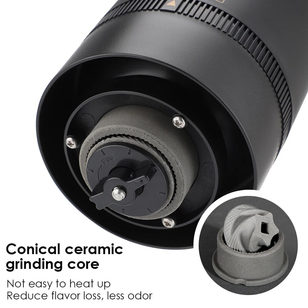 Coffee Grinder TYPE C USB Char - Burr Hand Grinder review and price